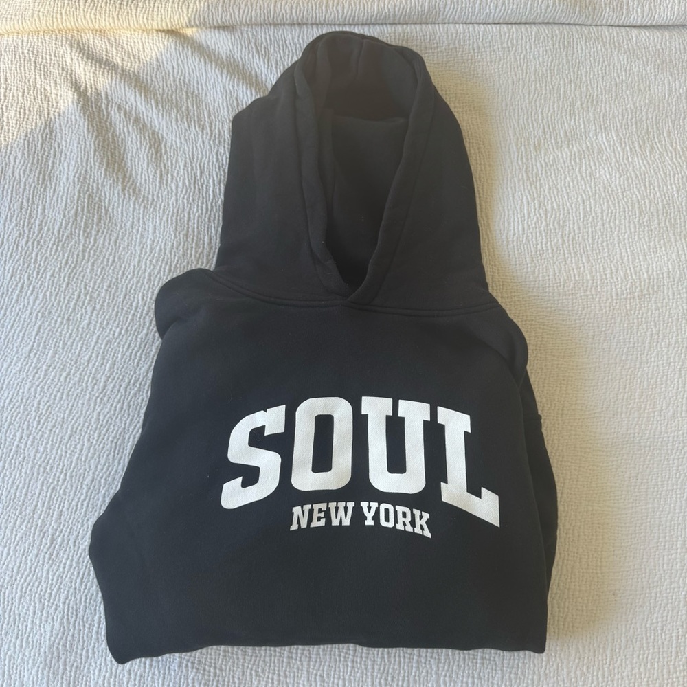 Soulcycle SOUL Hoodie - Size L - Heavyweight comfy sweatshirt in black